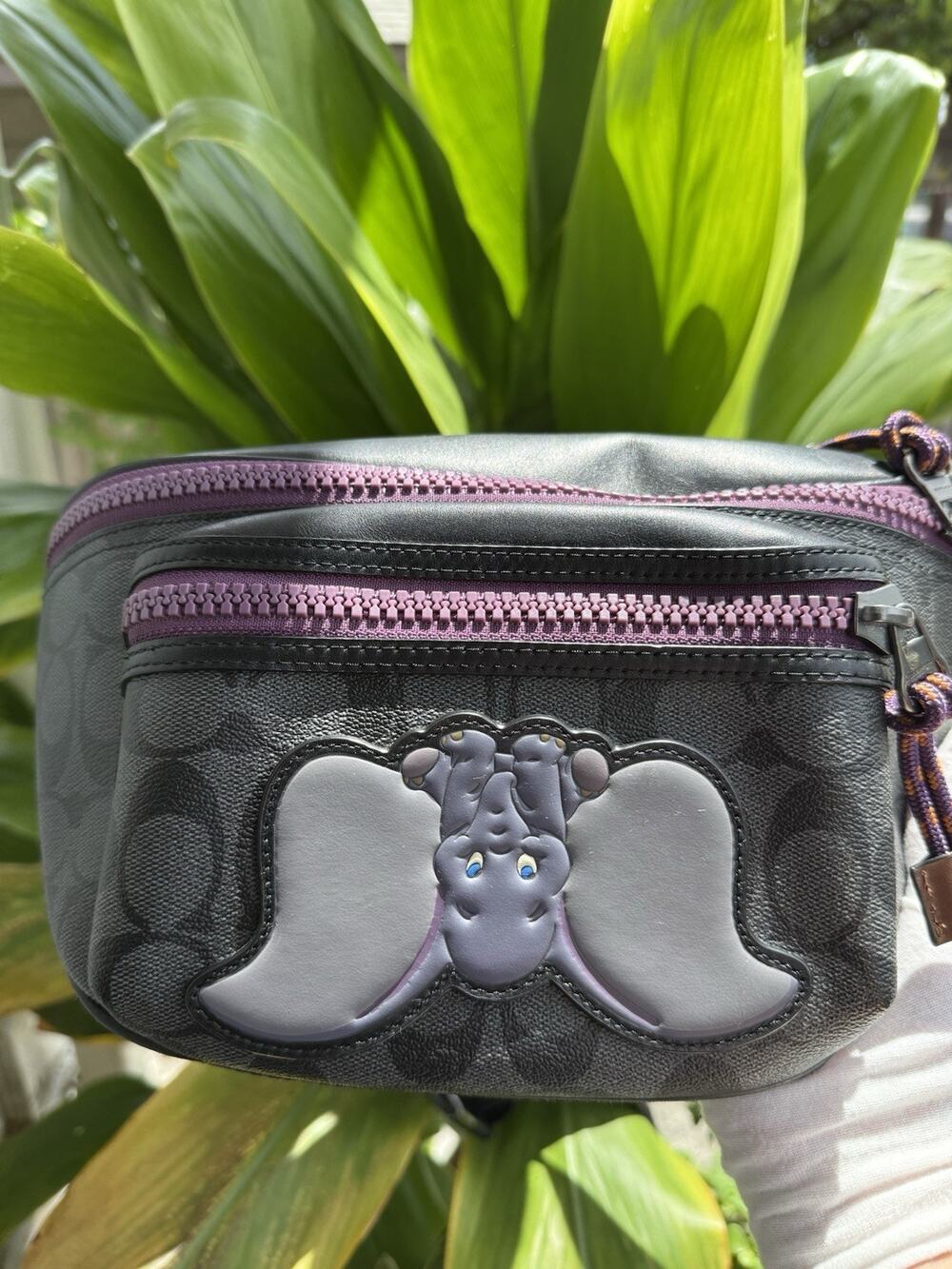 COACH X Disney Terrain Belt Bag Signature Canvas Leather Dumbo Fanny Pack 89905